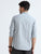 MEN'S GREY JACQUARD  SOLID SLIM FIT SHIRT