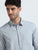 MEN'S GREY JACQUARD  SOLID SLIM FIT SHIRT