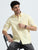 MEN'S LT.YELLOW-OXFORD  SOLID SLIM FIT SHIRT