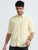 MEN'S LT.YELLOW-OXFORD  SOLID SLIM FIT SHIRT