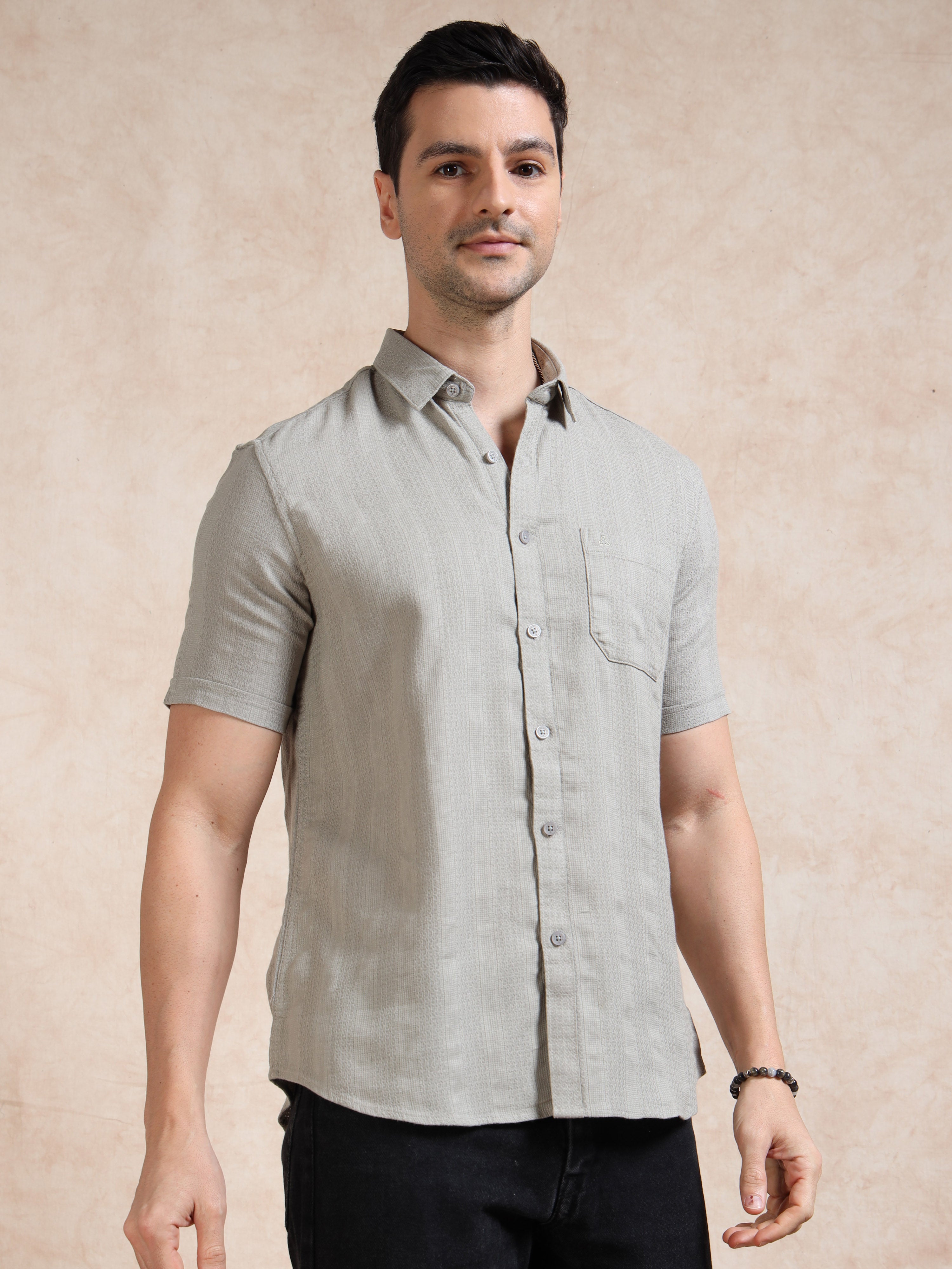 MEN'S W.SANDEL STRIPE SLIM FIT SHIRT