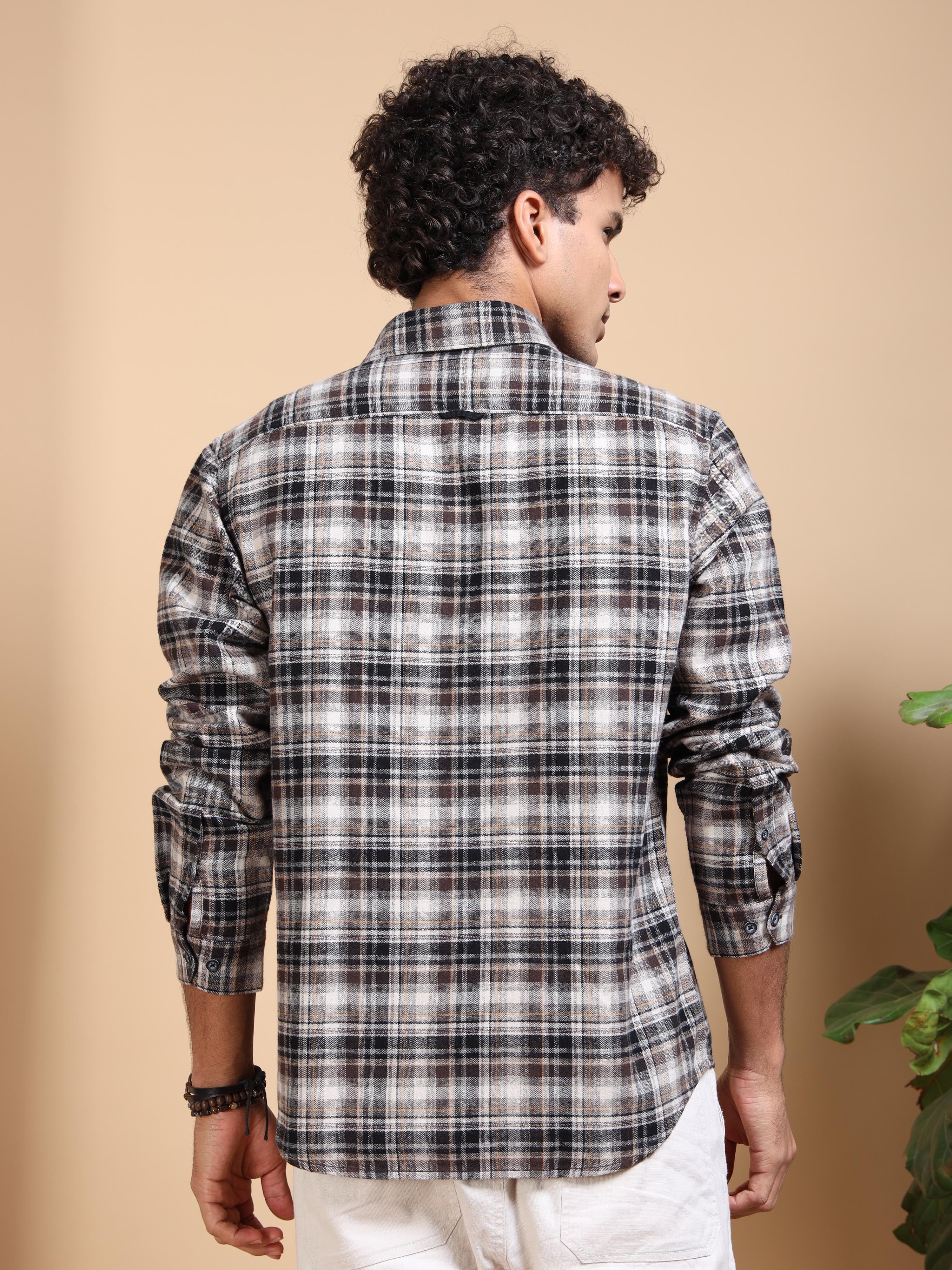 MEN'S SANDEL BRUSHING CHECKS SLIM FIT SHIRT