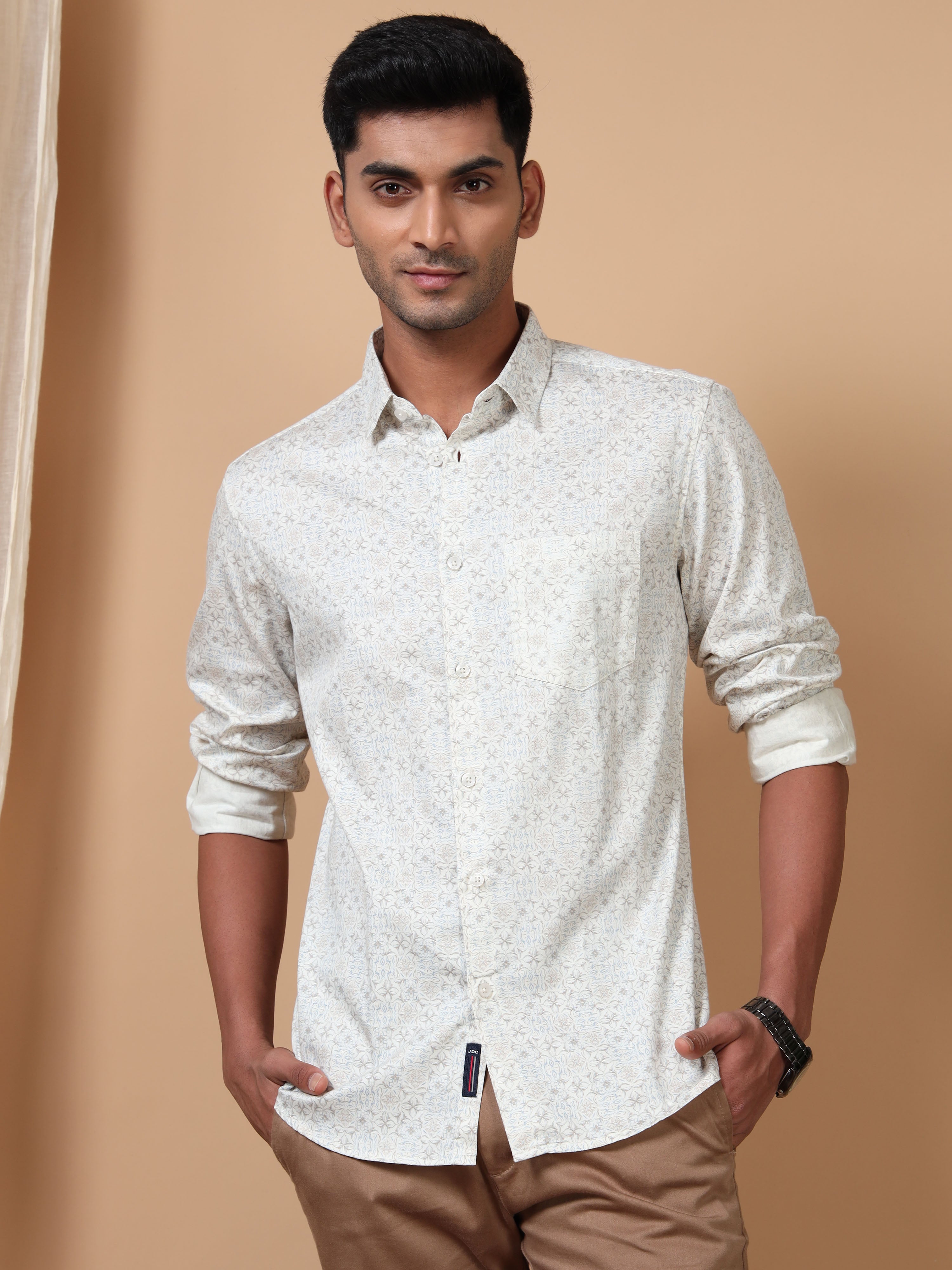 MEN'S SANDEL PRINT SLIM FIT SHIRT