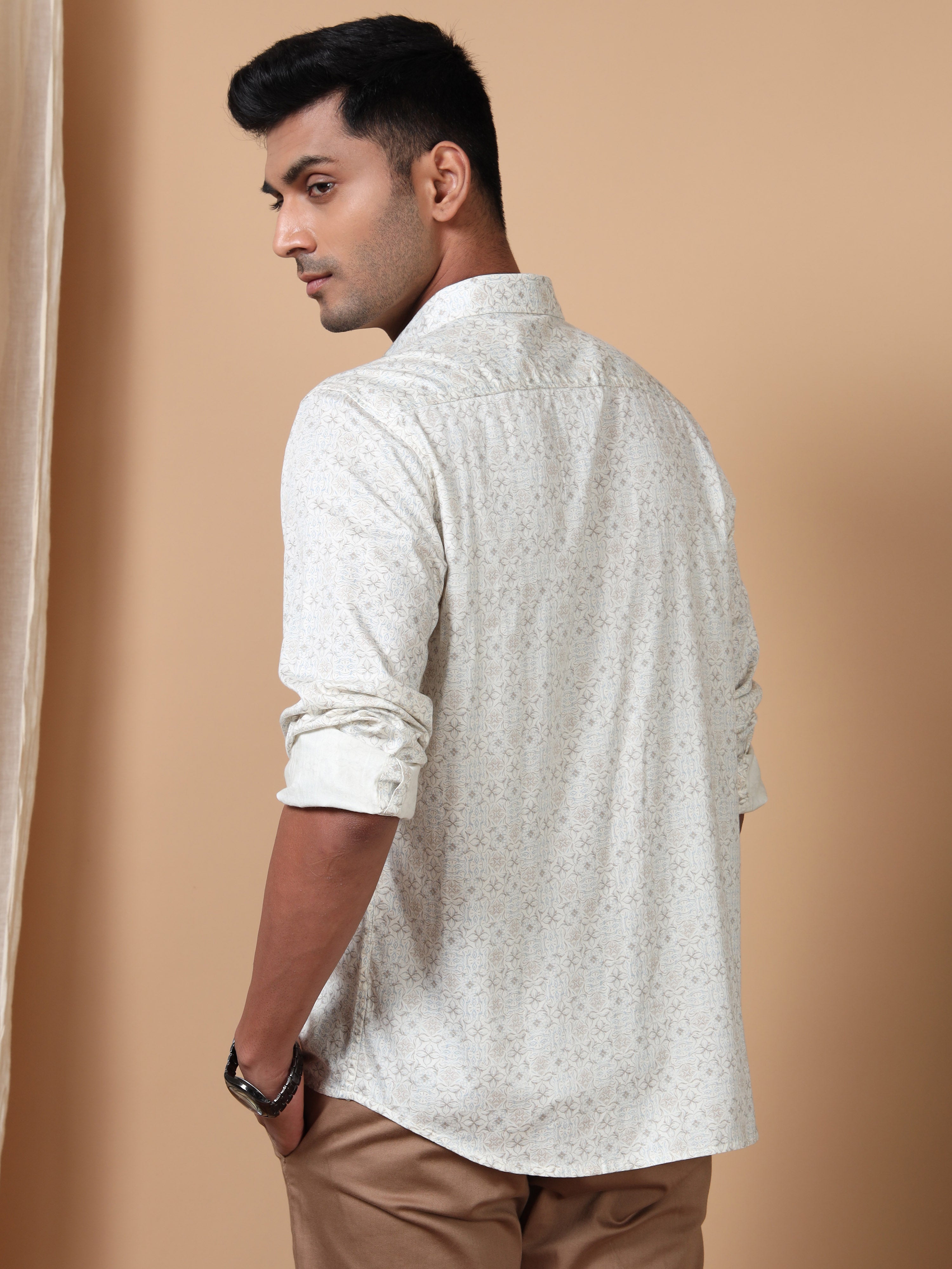 MEN'S SANDEL PRINT SLIM FIT SHIRT