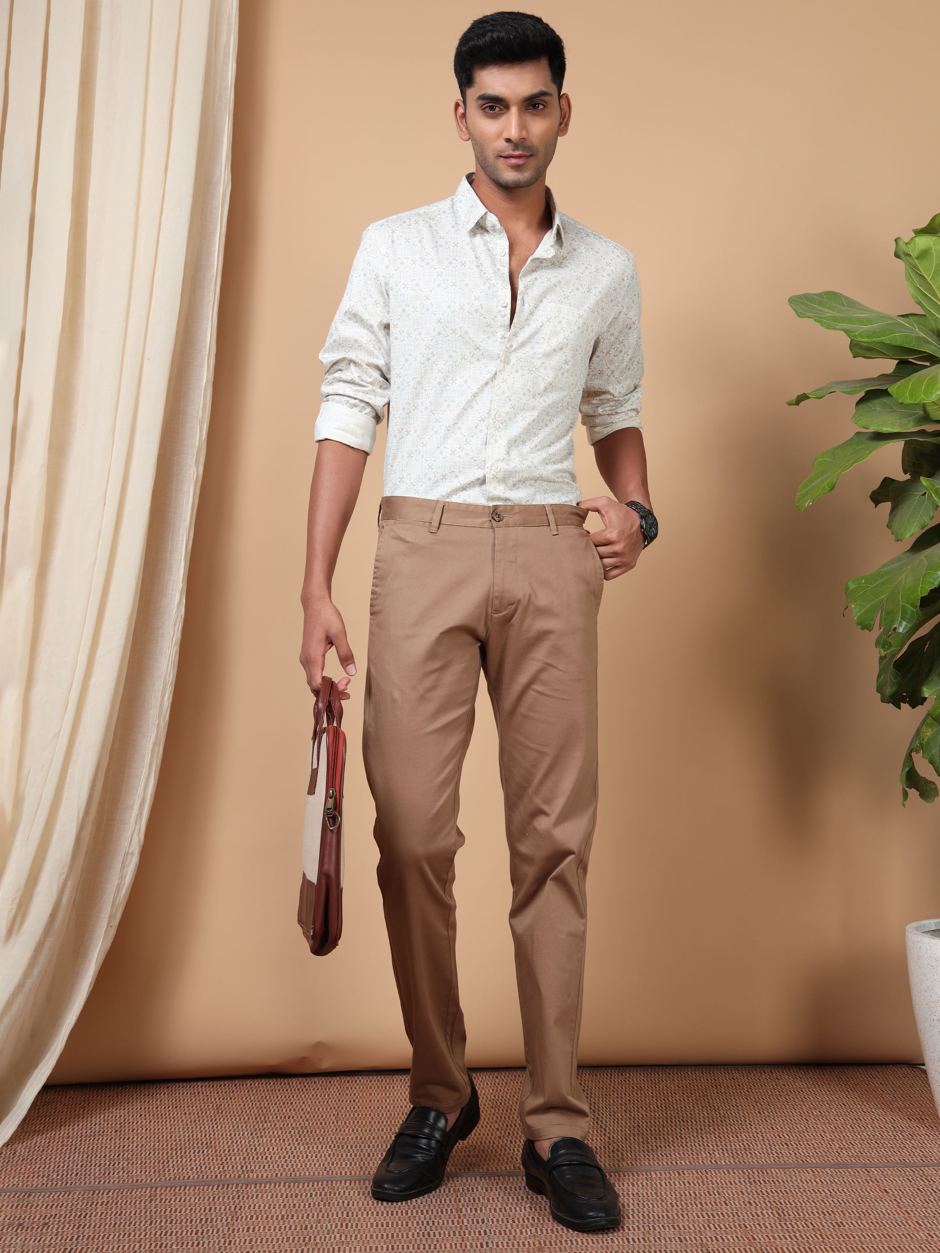 MEN'S SANDEL PRINT SLIM FIT SHIRT