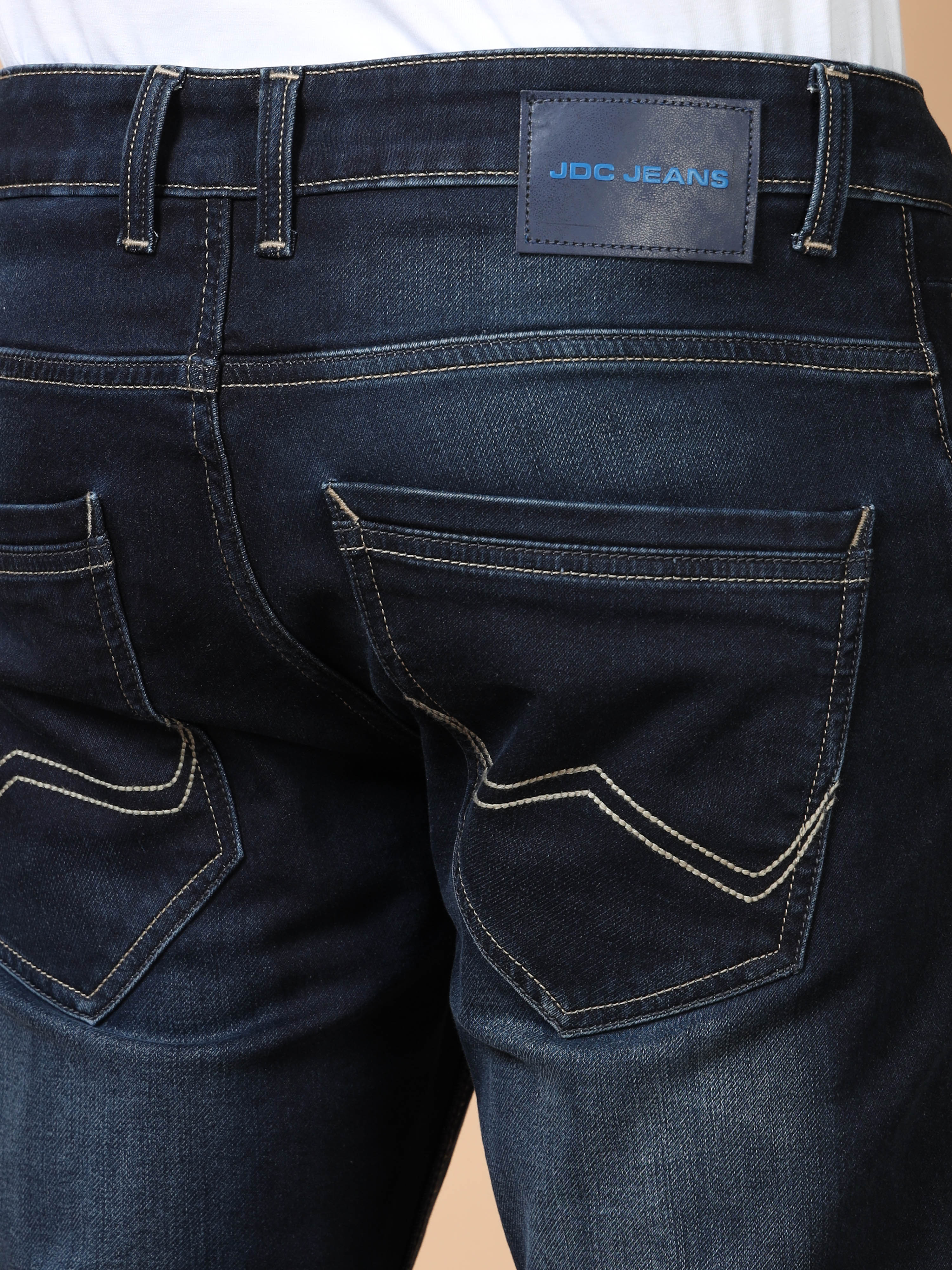 MEN'S Navy SOLID SLIM FIT JEANS