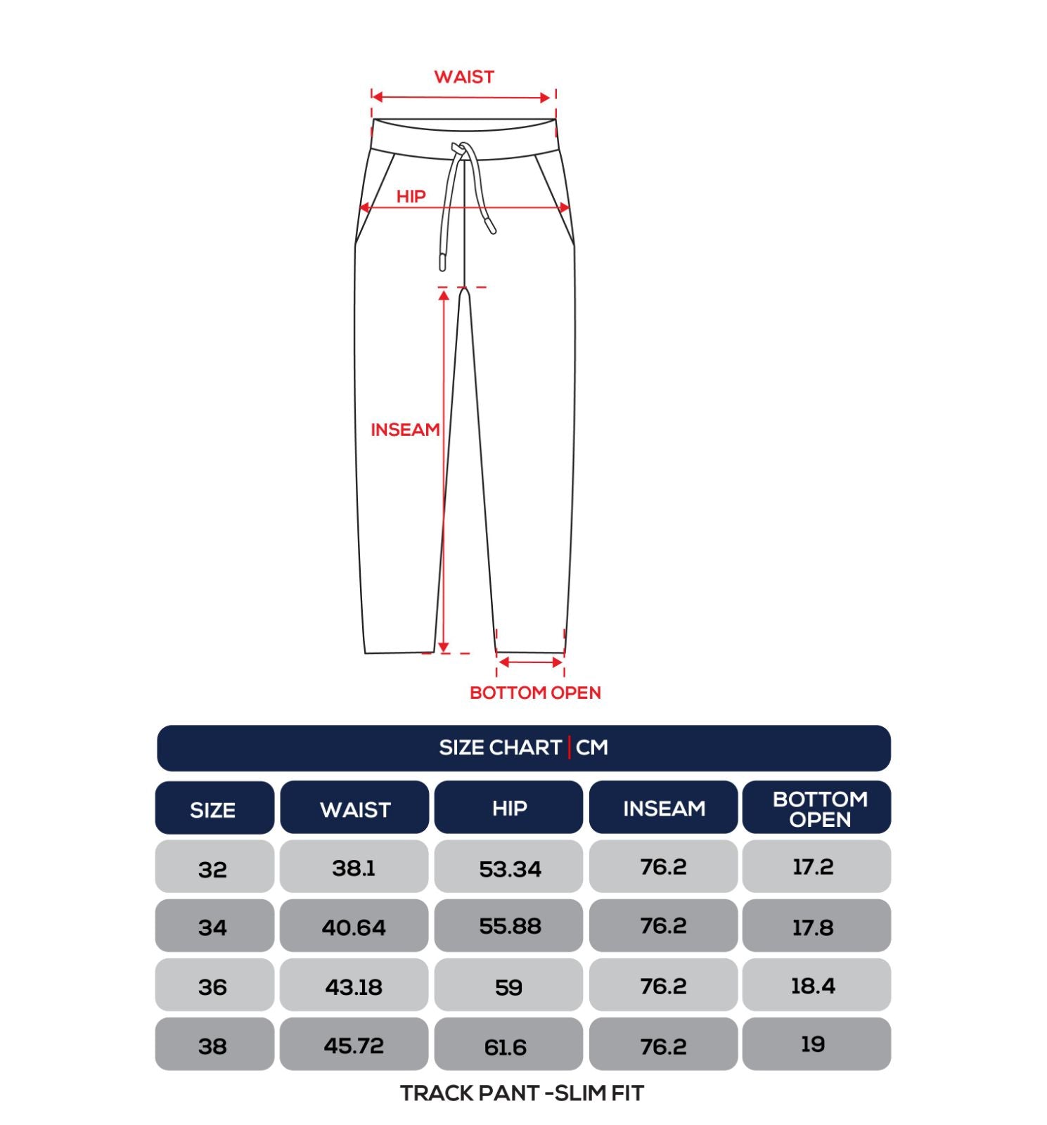 Size Chart 1
