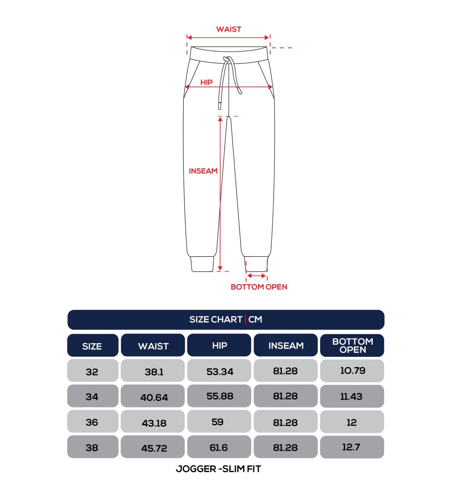 Size Chart 1