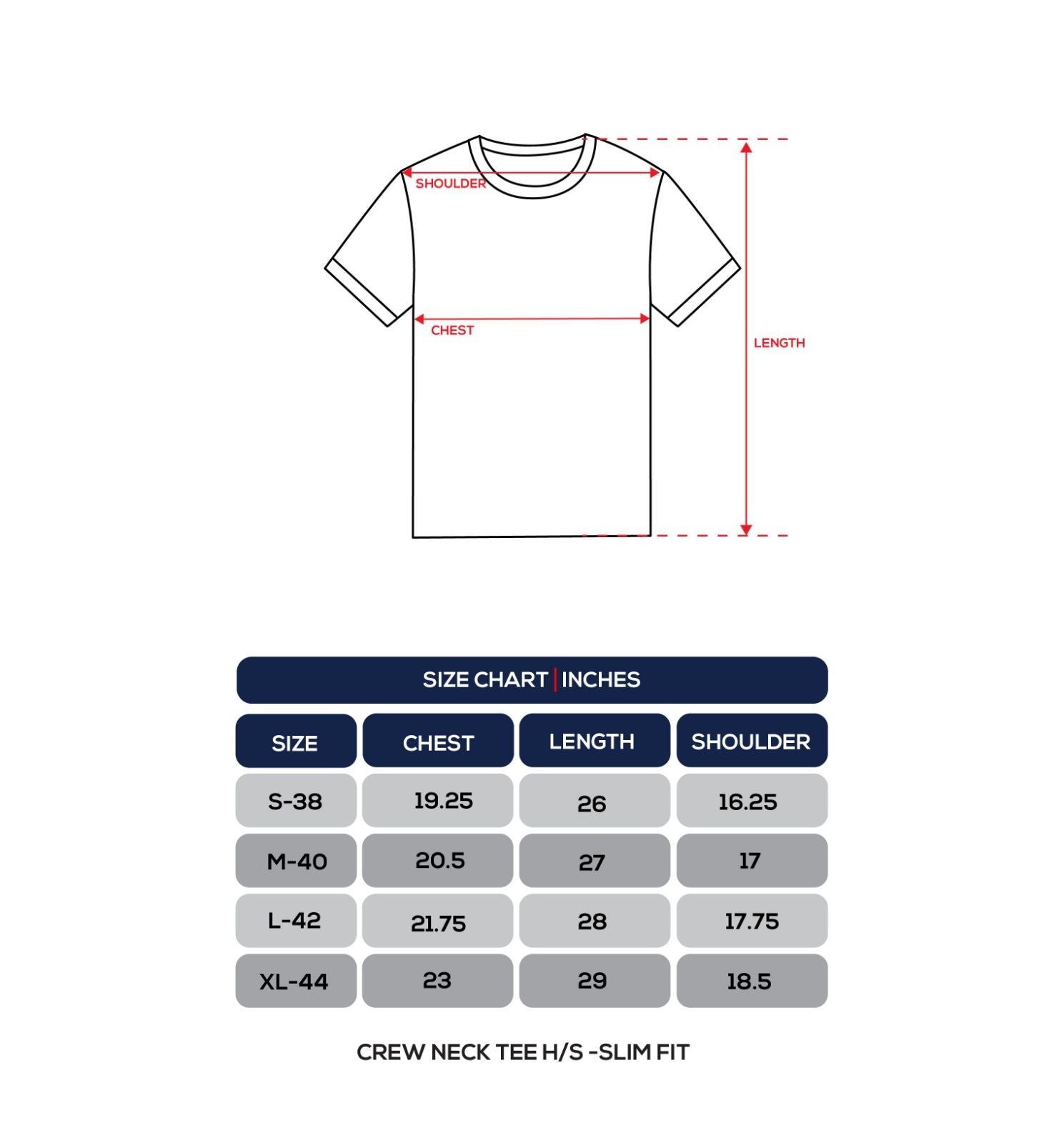 Size Chart 1