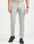 MEN'S LT.GREY PRINT SLIM FIT TROUSER