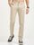 MEN'S KHAKI PRINT SLIM FIT TROUSER