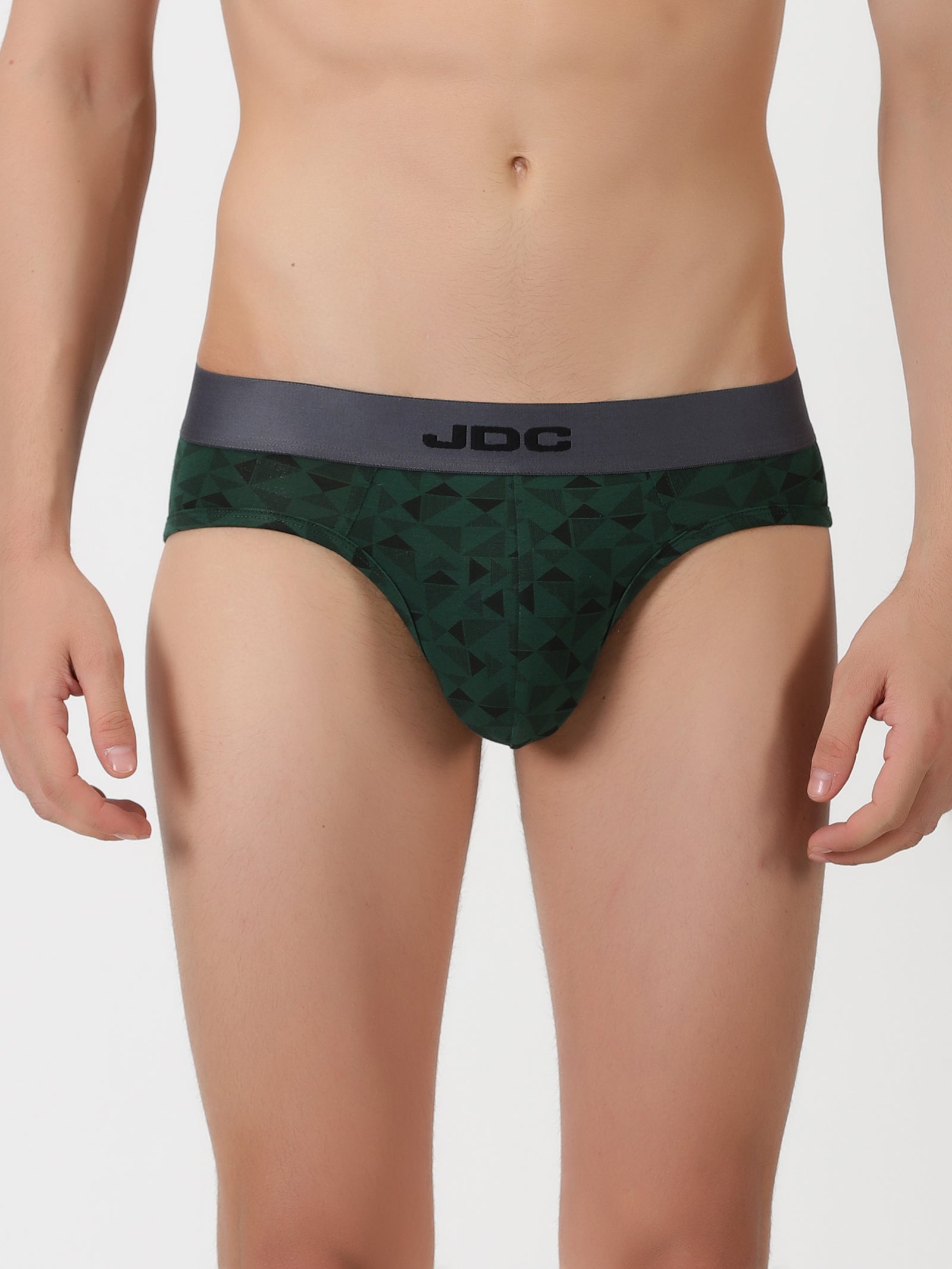 MEN'S Green Triangle Print REGULAR FIT BRIEF