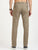 MEN'S BROWN SOLID SLIM FIT TROUSER