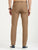 MEN'S KHAKI CHECKED SLIM FIT TROUSER