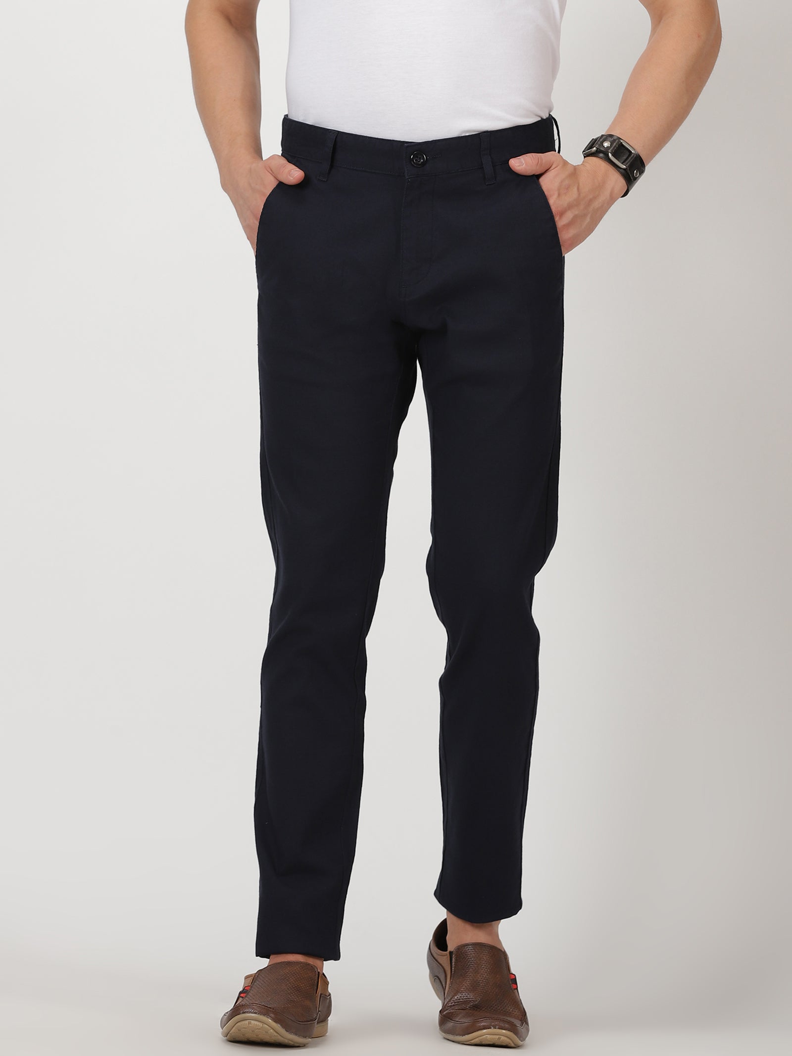 Classic Formal Blue Trousers – Wrogn