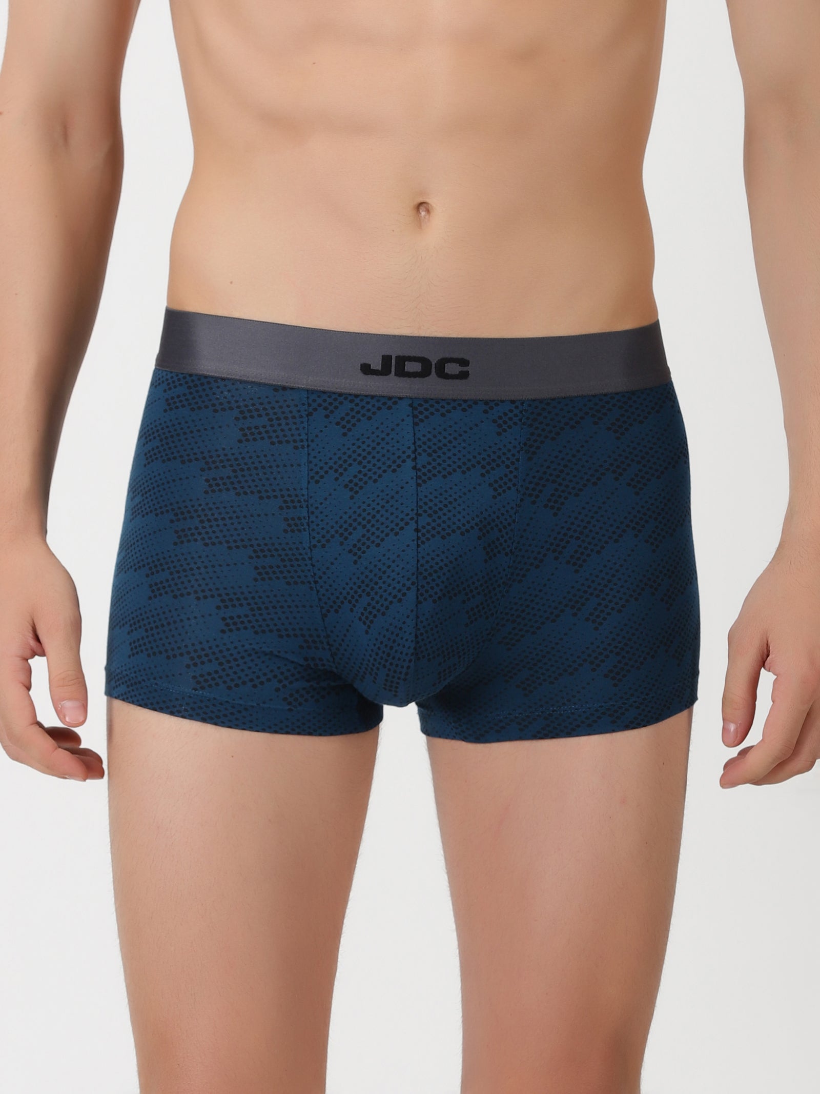 MEN'S BLUE DOT PRINT REGULAR FIT TRUNK