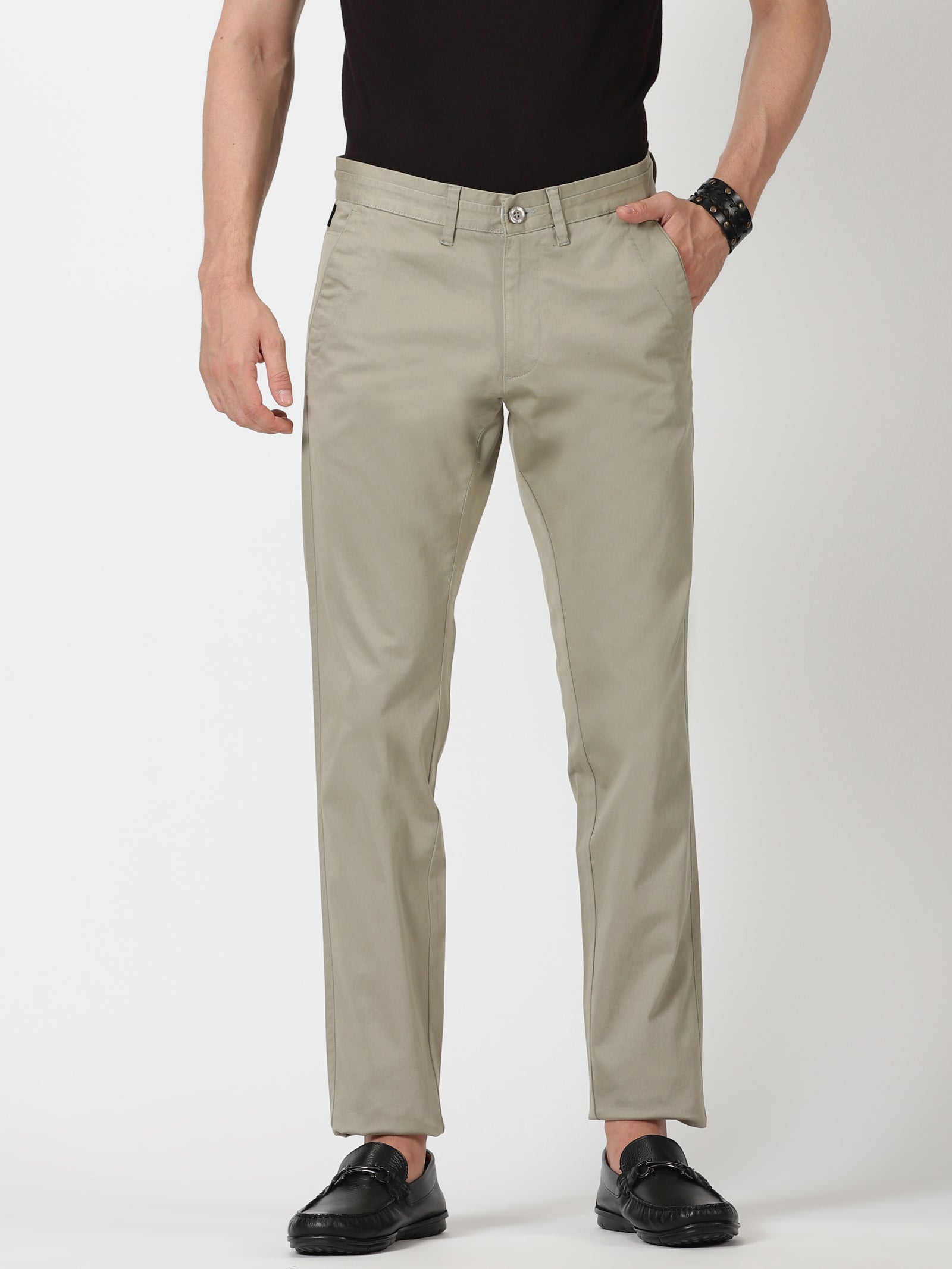 Buy Louis Philippe Cream Trousers Online  779801  Louis Philippe