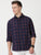 MEN'S MAROON CHECKS SLIM FIT SHIRT