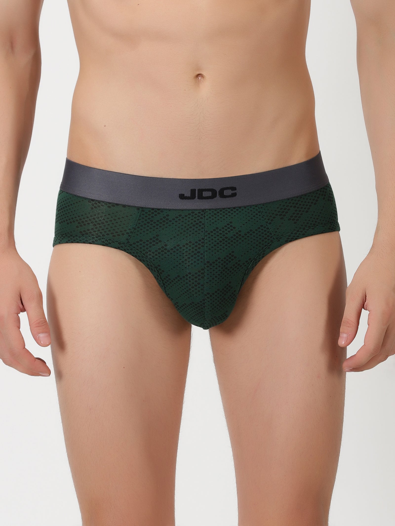 MEN'S Green Dot Print REGULAR FIT BRIEF