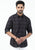 MEN'S BLACK CHECKS SLIM FIT SHIRT