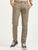 MEN'S BROWN SOLID SLIM FIT TROUSER