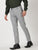 MEN'S LT GREY SOLID TAPERED FIT TROUSER