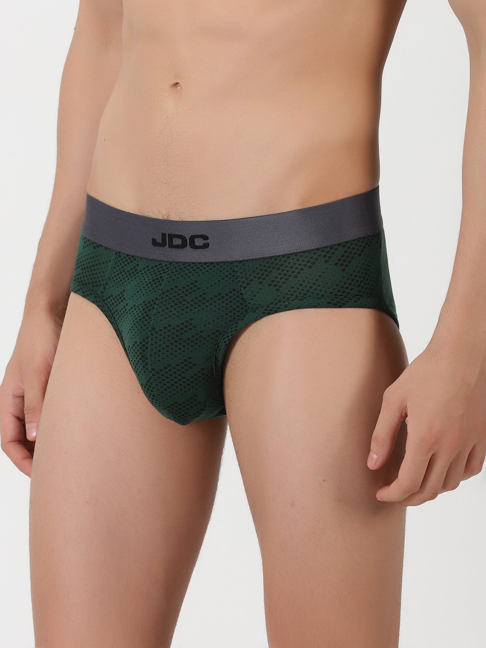 MEN'S Green Dot Print REGULAR FIT BRIEF