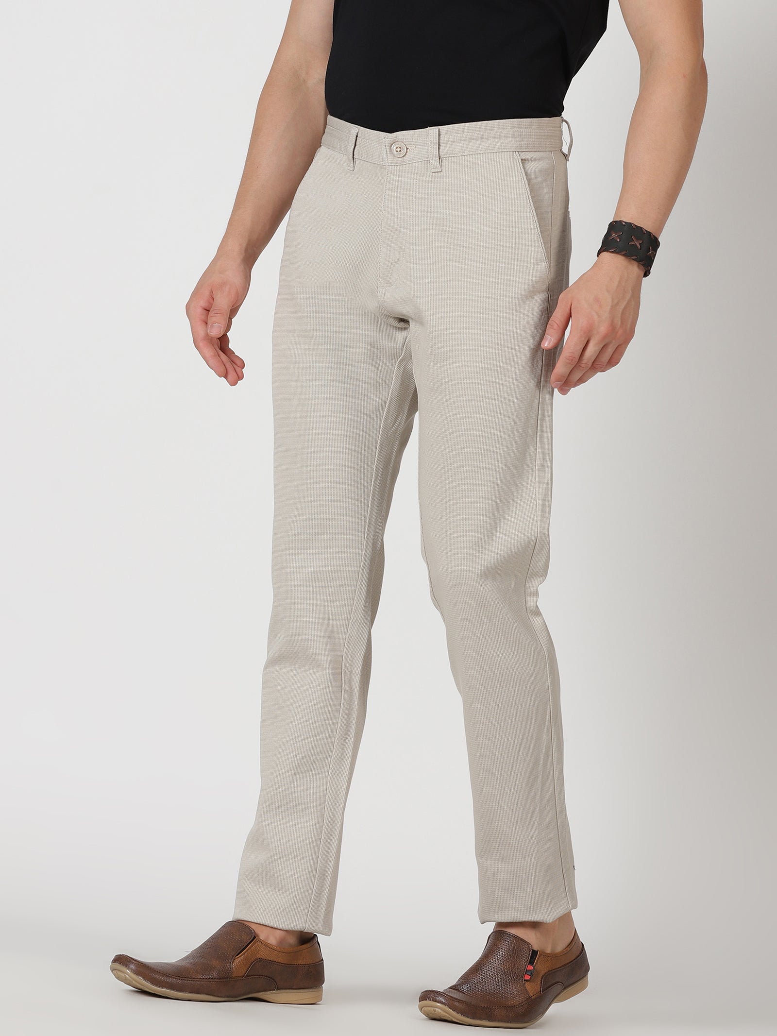 Buy Beige Trousers & Pants for Men by FIRST CLASS Online | Ajio.com