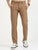 MEN'S KHAKI CHECKED SLIM FIT TROUSER