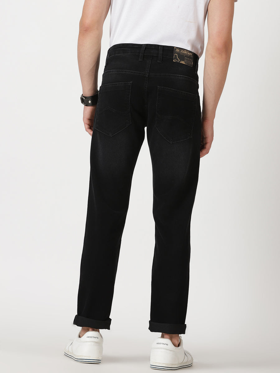 MEN'S BLACK SOLID JASON FIT JEANS – JDC Store Online Shopping