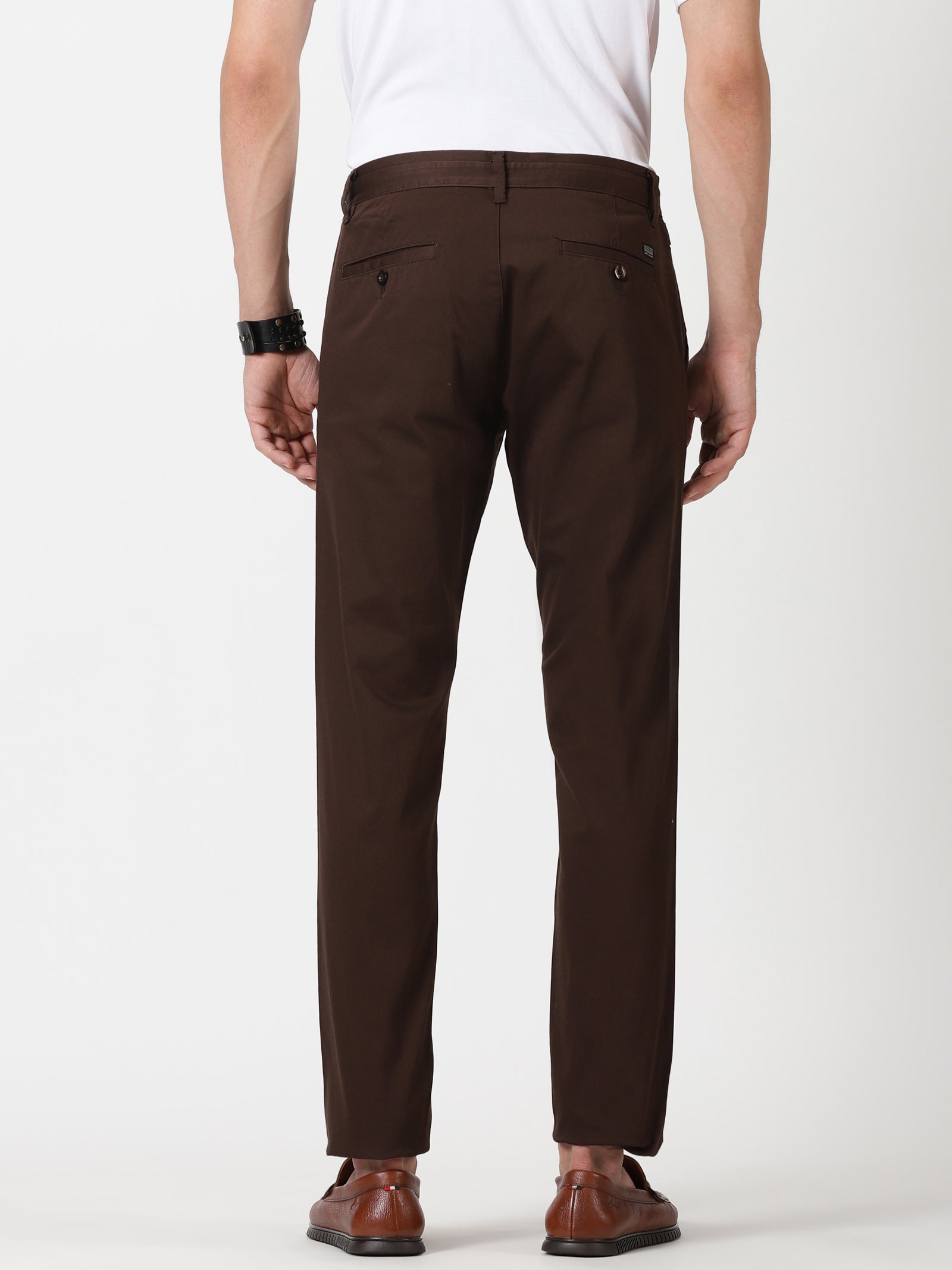 Maleno Men Brown  Chocolate Formal Trouser Pack of 2