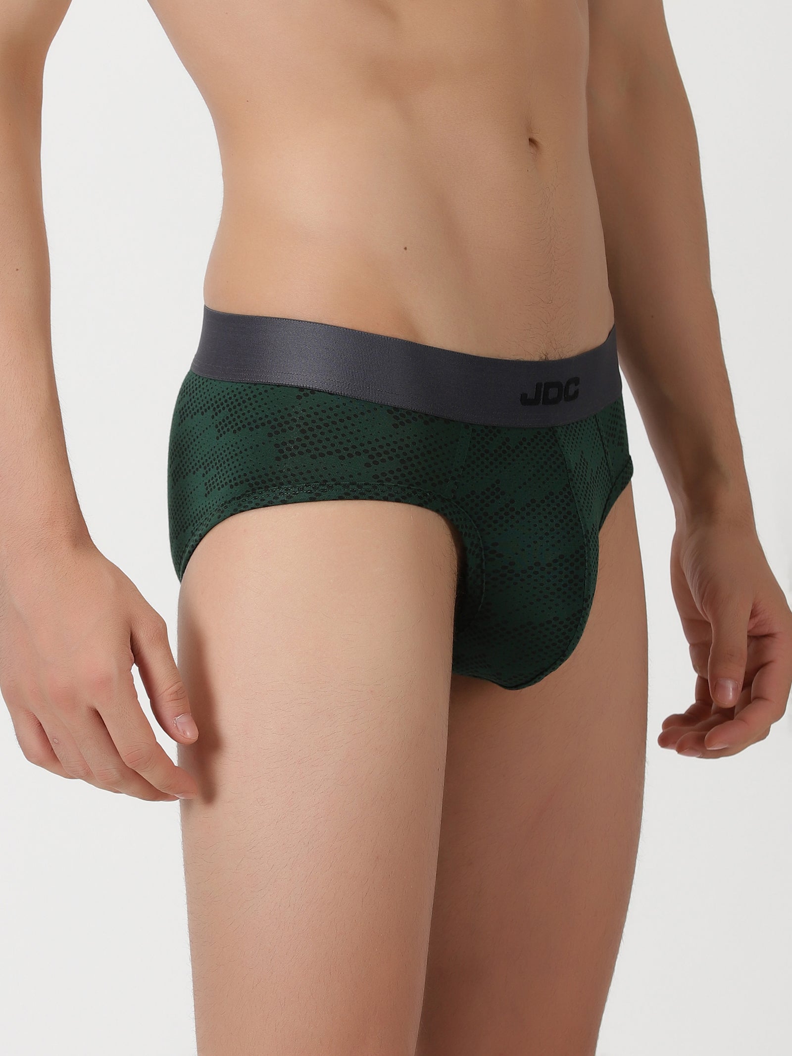 MEN'S Green Dot Print REGULAR FIT BRIEF