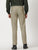 MEN'S KHAKI SOLID TAPERED FIT TROUSER
