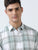 MEN'S GREEN-CHECKS SLIM FIT SHIRT