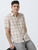 MEN'S BROWN CHECKS SLIM FIT SHIRT