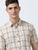 MEN'S BROWN CHECKS SLIM FIT SHIRT