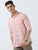 MEN'S PINK CHECKED SLIM FIT SHIRT