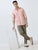 MEN'S PINK CHECKED SLIM FIT SHIRT