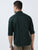 MEN'S GREEN-PRINTED SLIM FIT SHIRT