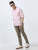 MEN'S PINK STRIPES  SLIM FIT SHIRT