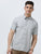 MEN'S GREY PRINT SLIM FIT SHIRT