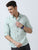 MEN'S AQUAMARINE-SOLID SLIM FIT SHIRT