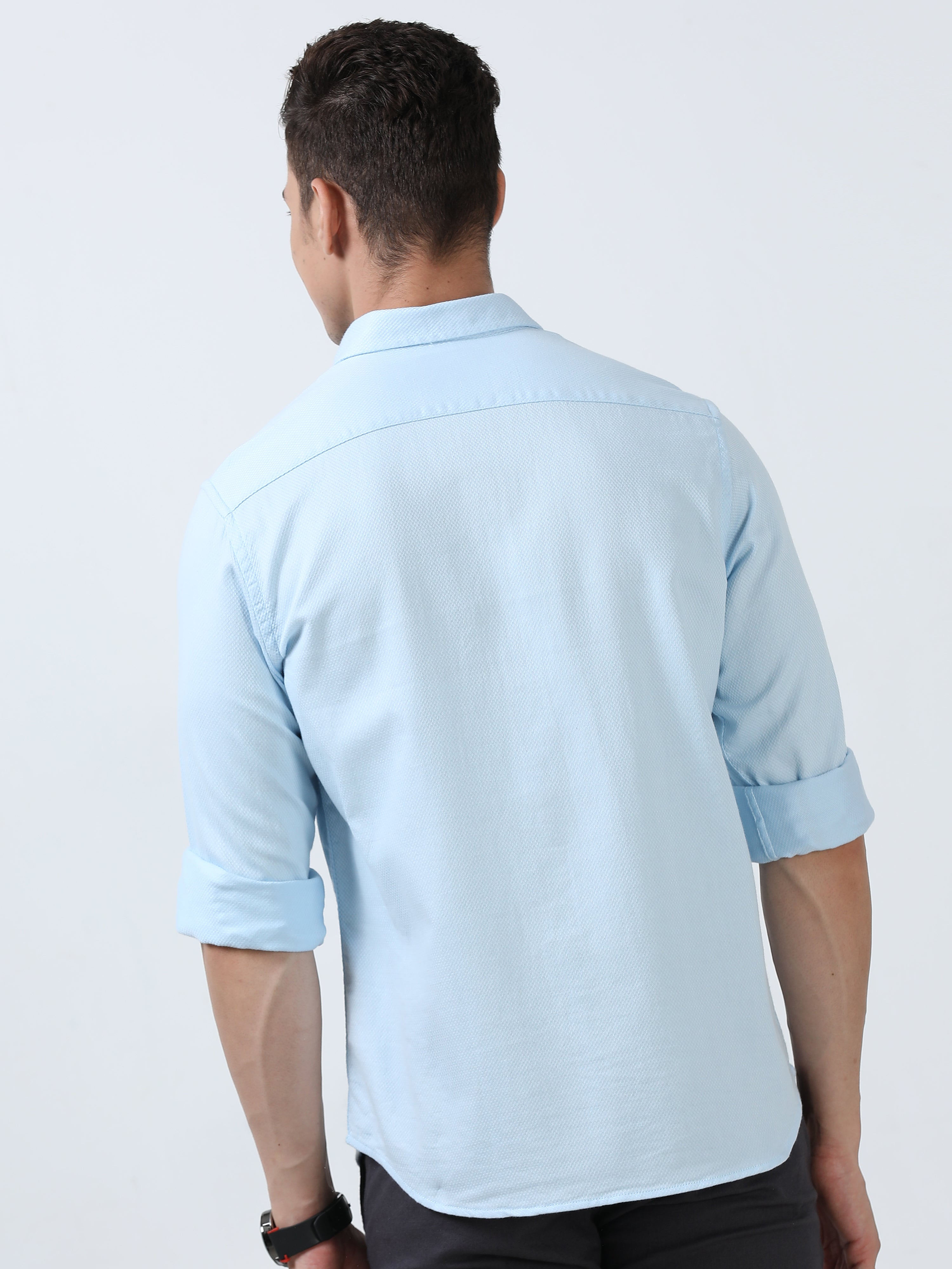 MEN'S OZONE-SOLID SLIM FIT SHIRT