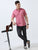 MEN'S TERRACOTA-SOLID SLIM FIT SHIRT