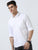 MEN'S WHITE SOLID SLIM FIT SHIRT