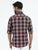 MEN'S MAROON CHECKS SLIM FIT SHIRT