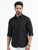 MEN'S BLACK PLAIN SLIM FIT SHIRT