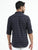 MEN'S NAVY CHECKS SLIM FIT SHIRT