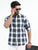 MEN'S KHAKI CHECKS SLIM FIT SHIRT