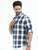 MEN'S KHAKI CHECKS SLIM FIT SHIRT